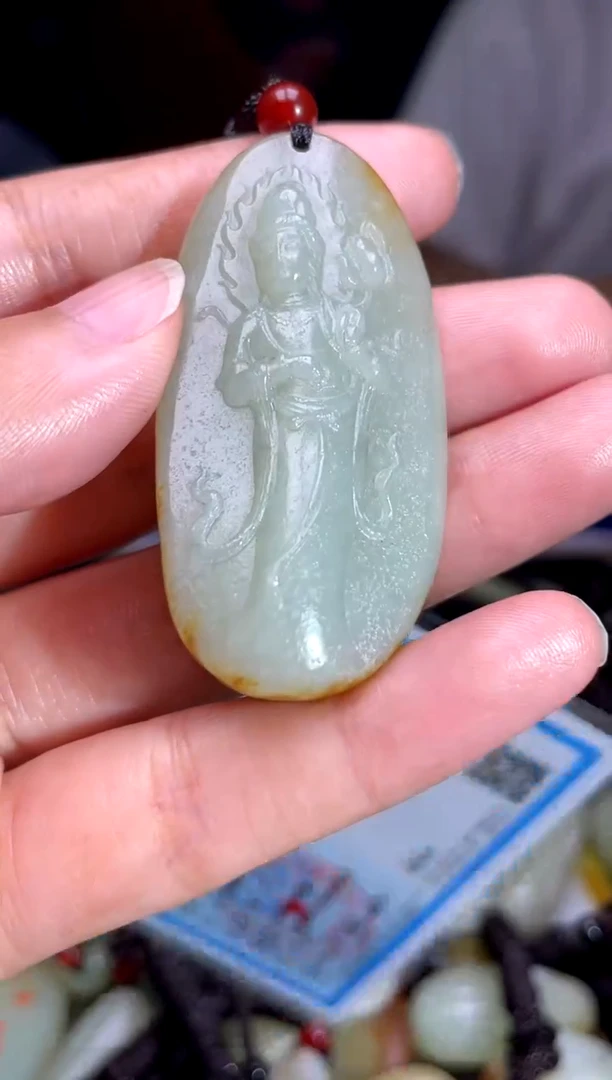 和田玉未镶嵌挂件1