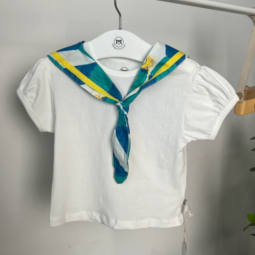 6663米乐熊男女宝宝短袖T恤上衣夏季新款幼童童装上衣儿童半袖