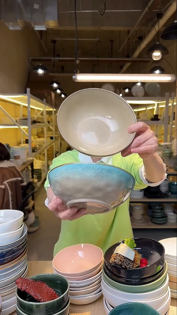 瓷11外贸尾货窑变釉下彩默认微瑕