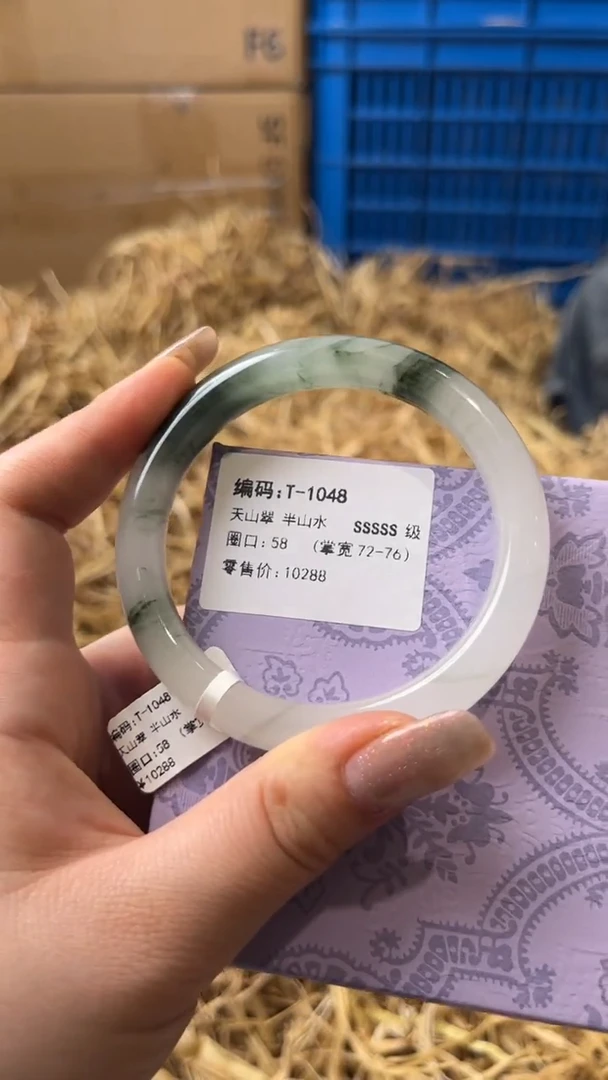 未镶嵌手镯石英质玉T-1048