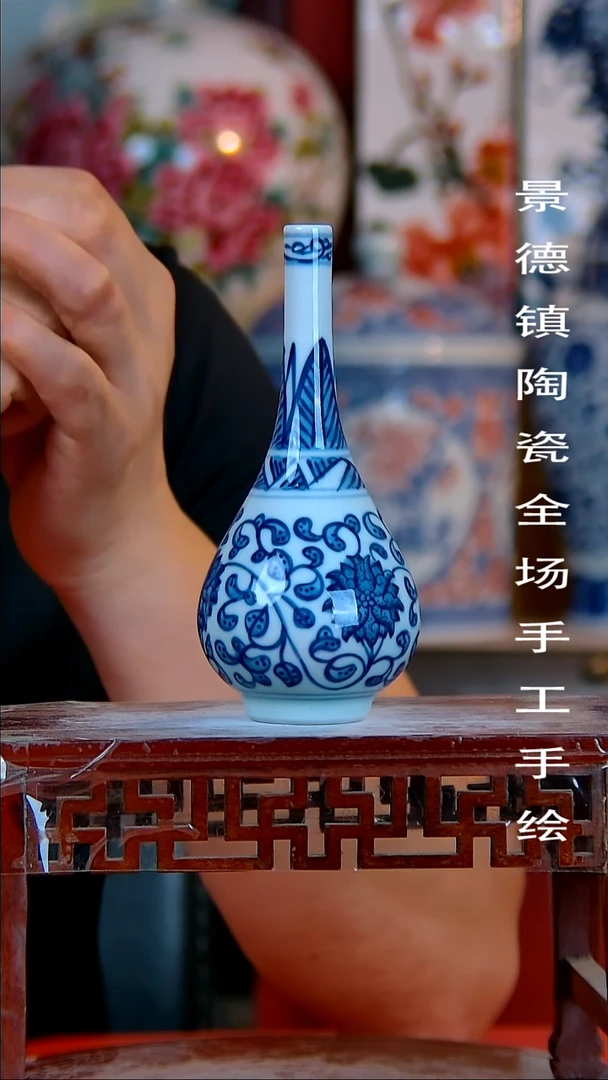 摆件景德镇陶瓷 手工手绘