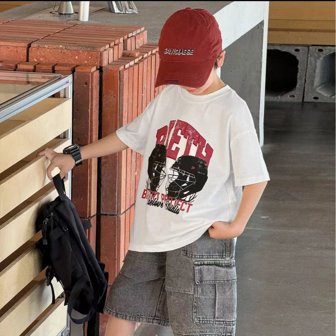 男童夏装短袖2025新款儿童夏季短袖潮T