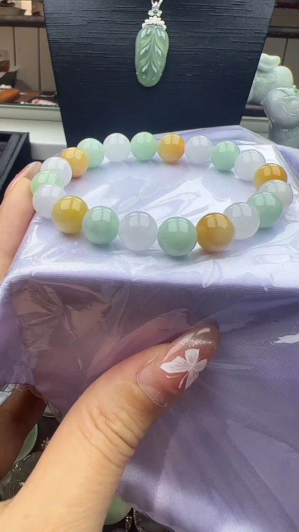 未镶嵌手串翡翠玉珠