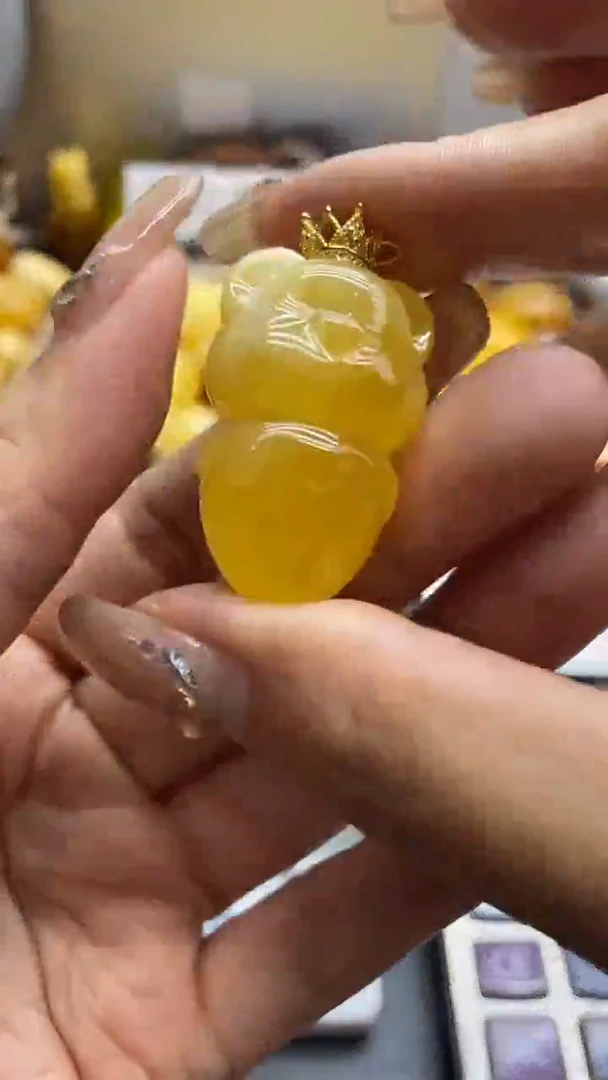 琥珀银S925镶嵌珠宝奇石1910