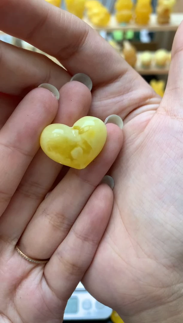 琥珀未镶嵌珠宝奇石089琥珀蜜蜡微瑕花粉