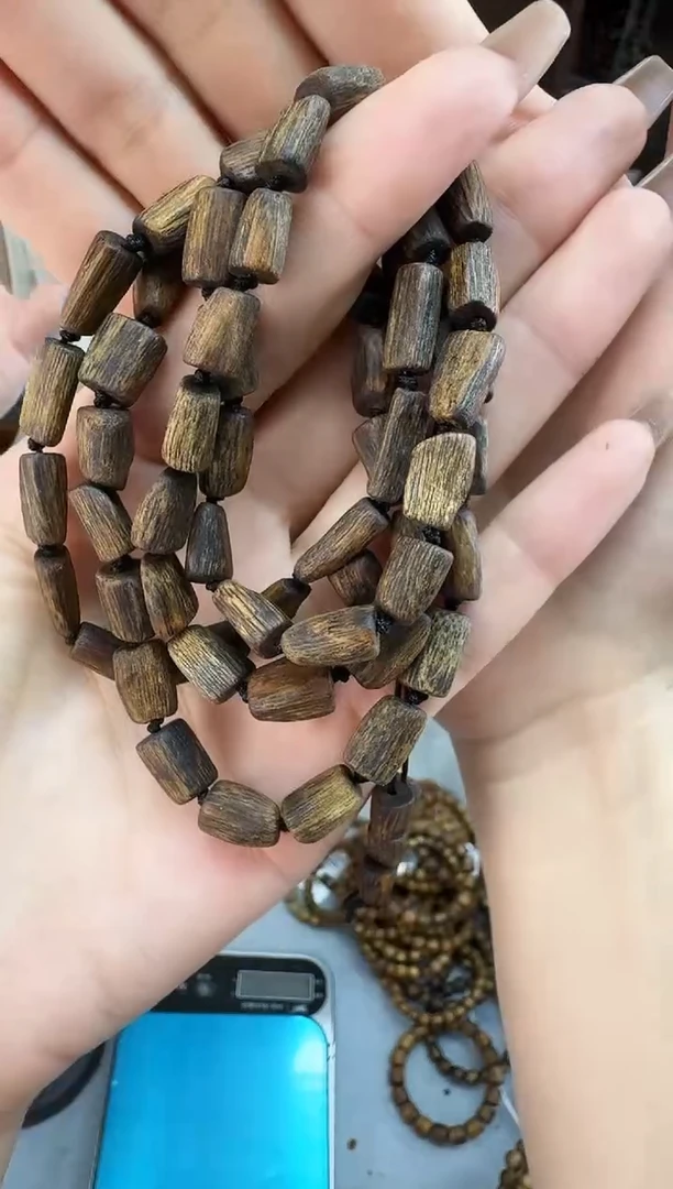 沉香手串23克紫棋树心油随型多圈多样性发一