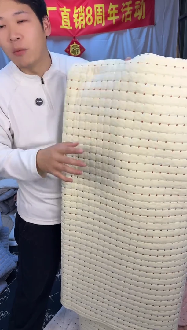 棉米黄色230*250单床盖纯棉米粒秀