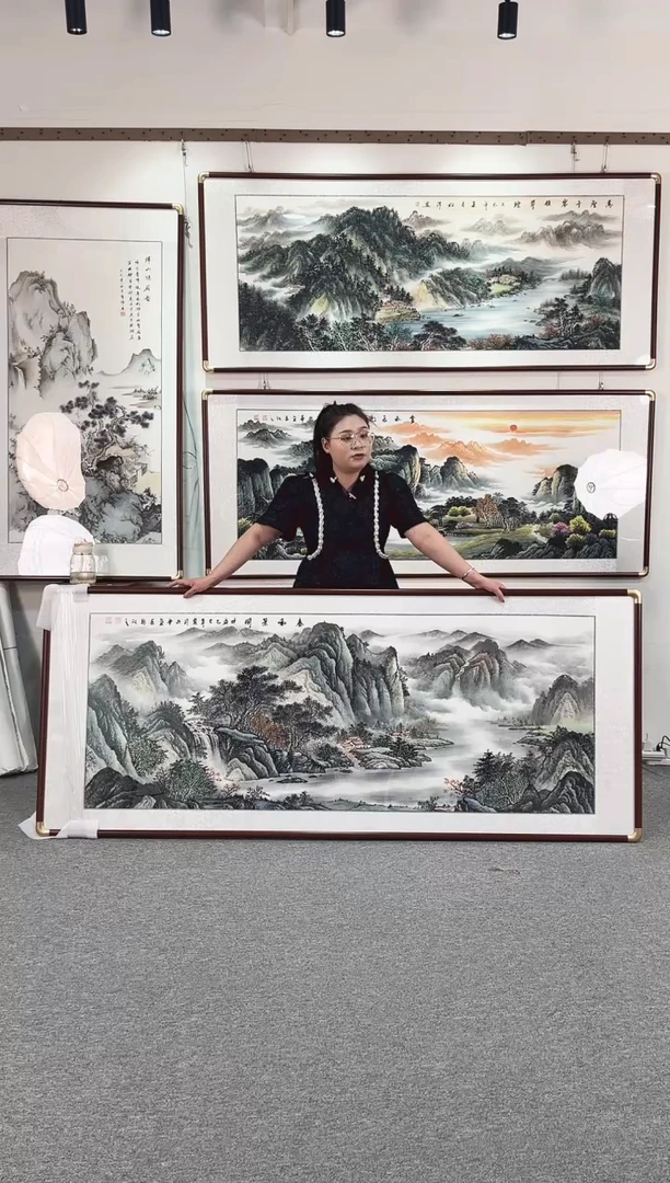 国画纯手绘208x86春和景明