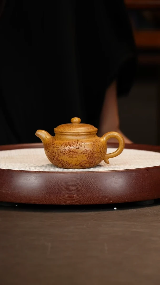 茶壶紫砂【张赦棠龙窑一号仿古】+苦禅后人证书+梅兰竹菊四条屏