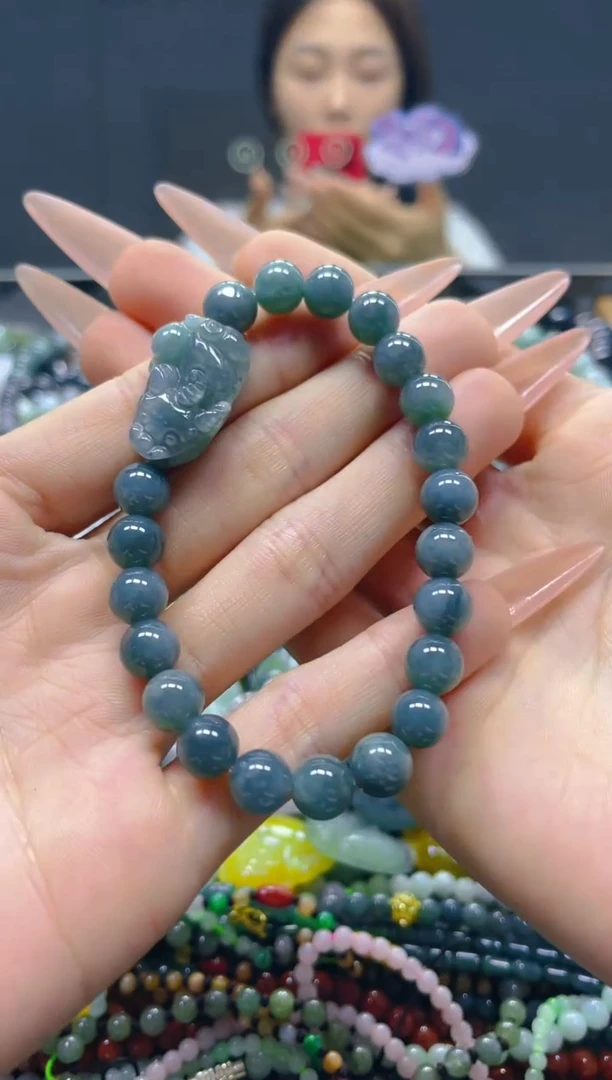 颈饰未镶嵌翡翠7MM