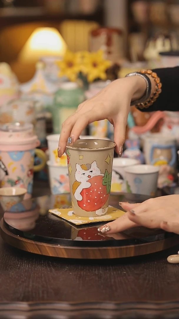 摆件景德镇釉下彩绘设计师款式陶瓷