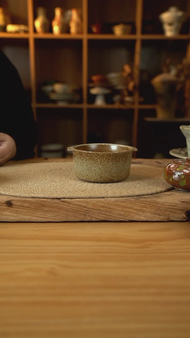 奶奶系列的双耳早餐碗1个