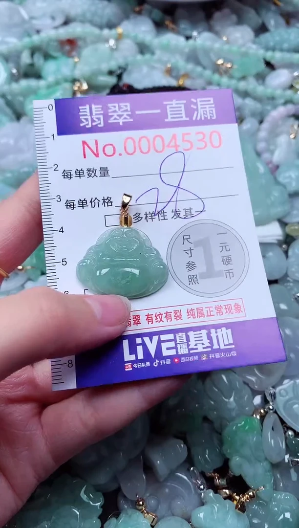 吊坠(不含链)未镶嵌翡翠4530
