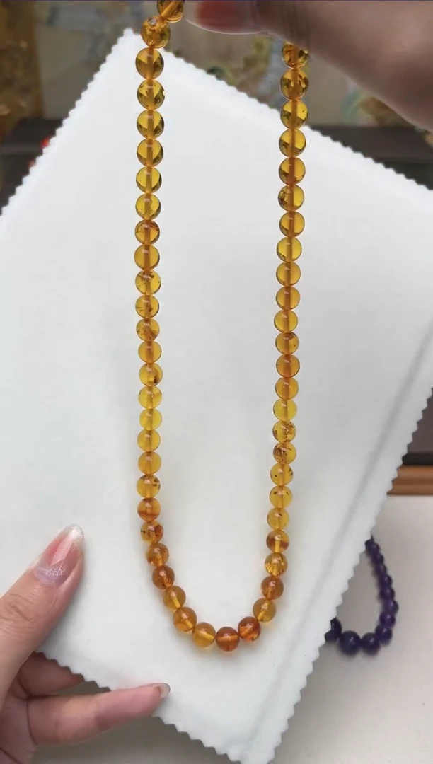 【闪购商品】琥珀项链未镶嵌aw5844项链