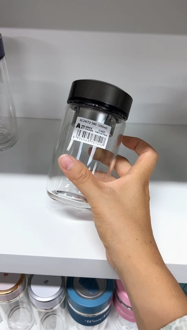 高硼硅玻璃盖子款万象单层鹅蛋U402-380ML