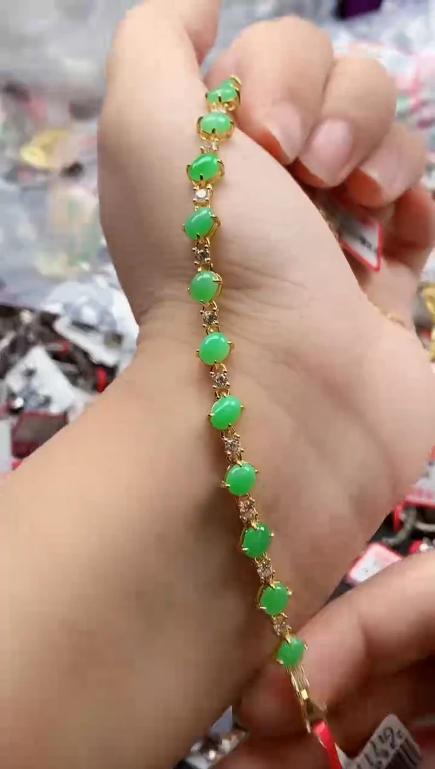 银S925镶嵌戒指翡翠天然A货缅甸翡翠