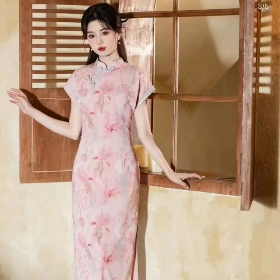 【慕】2025新品气质时尚显瘦修身夏季复古民国风优雅日常少女旗袍