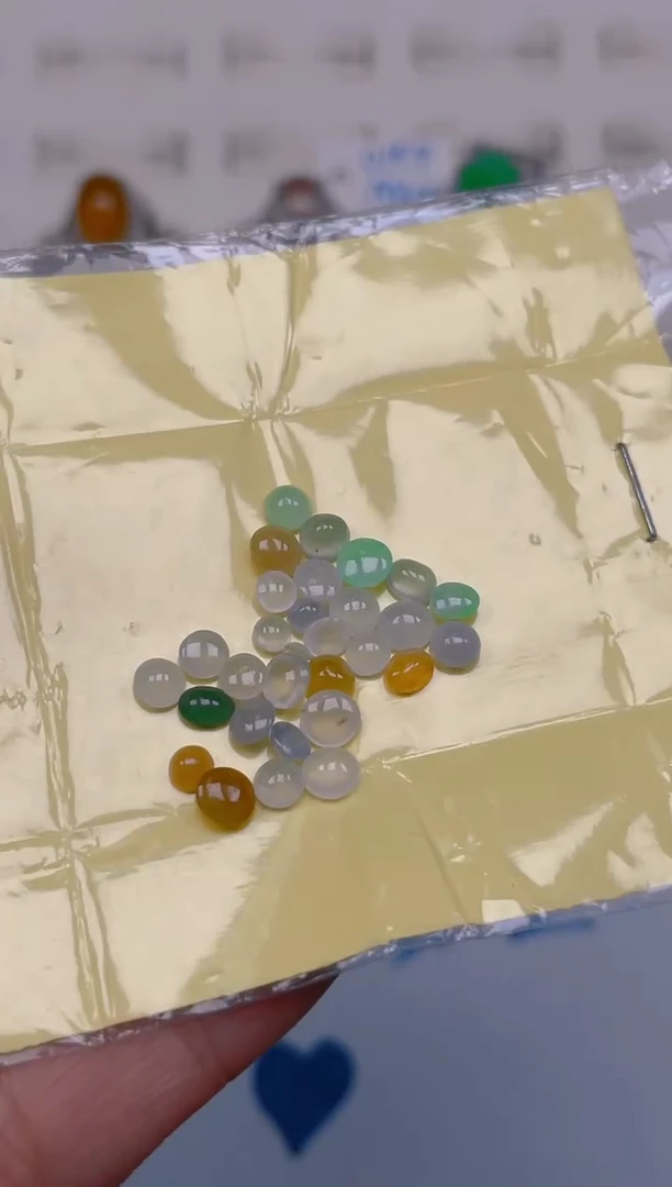 裸石翡翠天然翡翠蛋面35