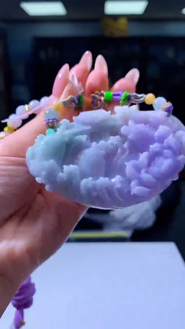 【闪购商品】定制翡翠未镶嵌8048jj-毛货挂件4