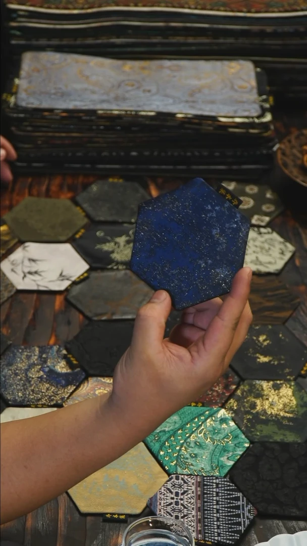 乔木手作  星空蓝  杯垫