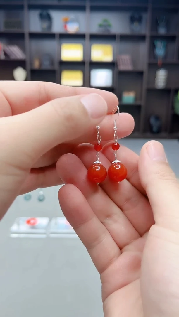 未镶嵌耳饰玛瑙/玉髓409000