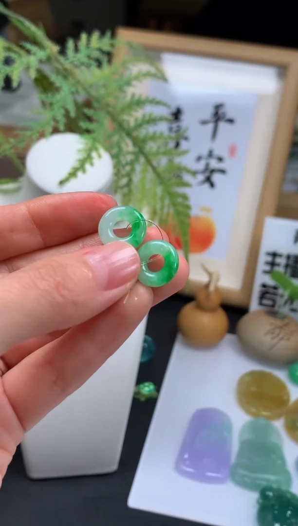 定制翡翠未镶嵌栀***6---20545