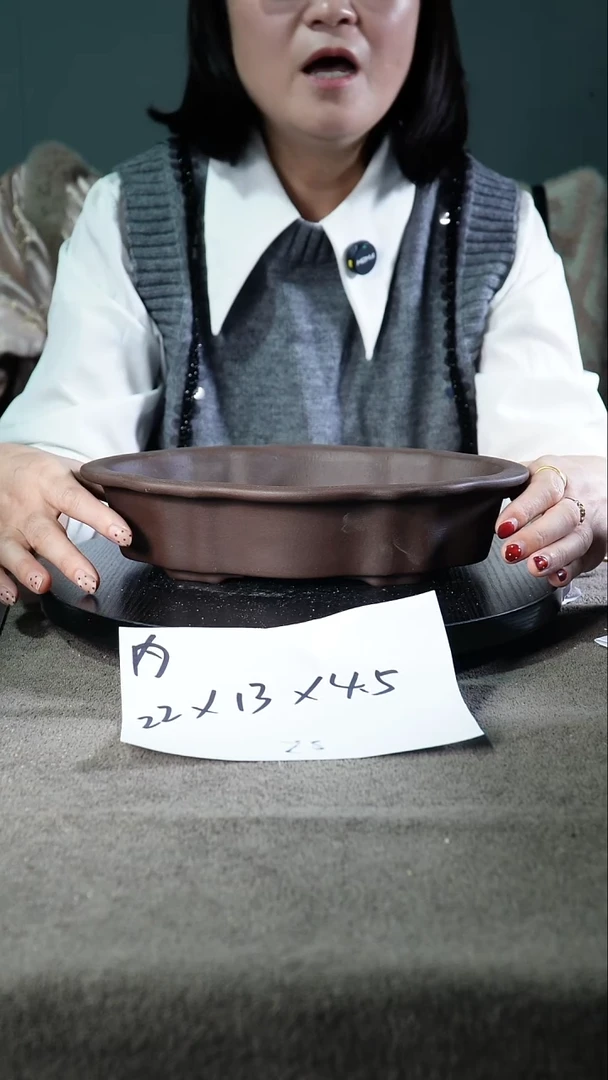 宜兴紫砂花盆小盆盆