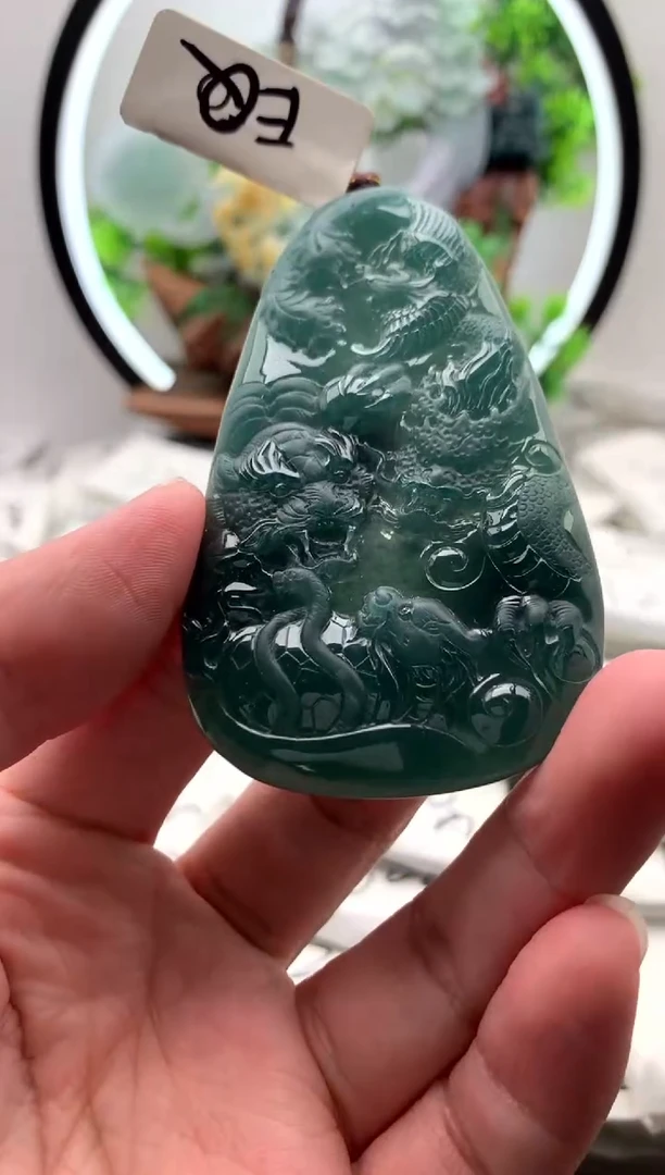 【闪购商品】翡翠颈饰未镶嵌四象守护