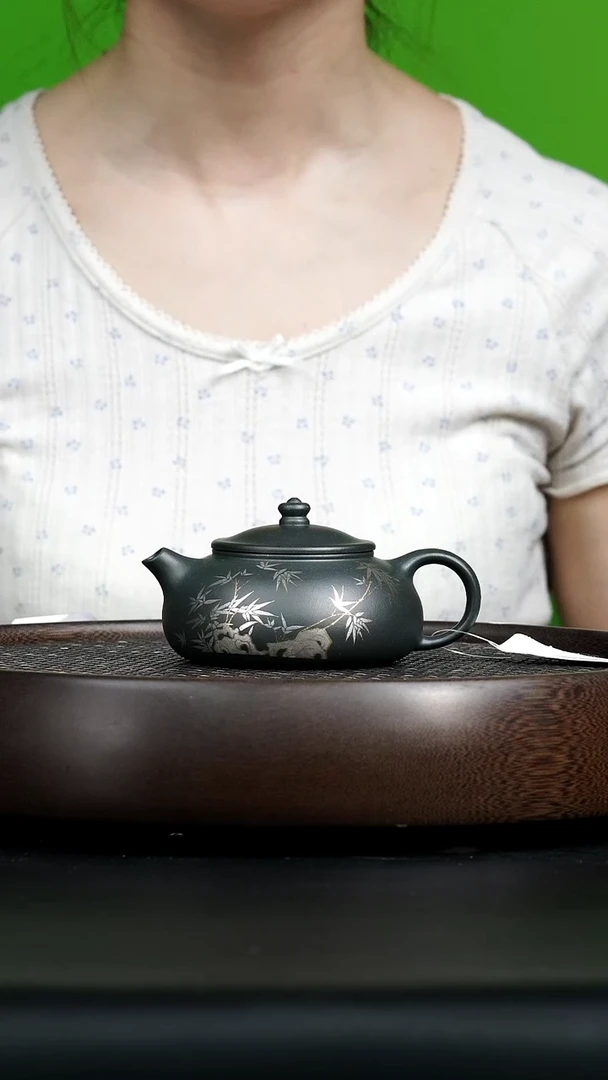 茶壶紫砂0705早场直播半古斋豆青砂 寒江