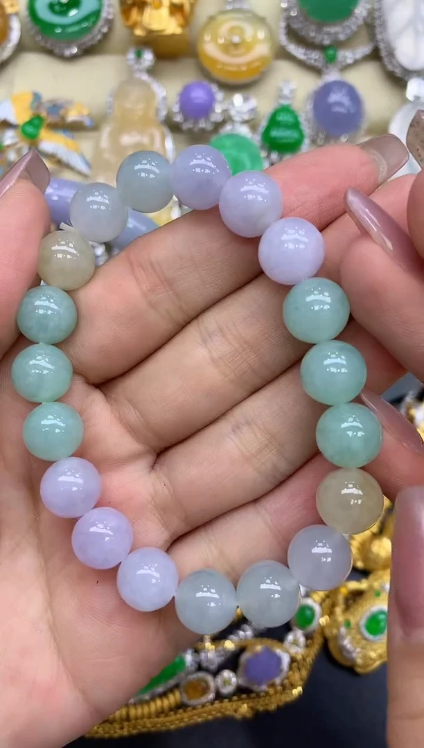 未镶嵌手串翡翠252-中国好珍宝