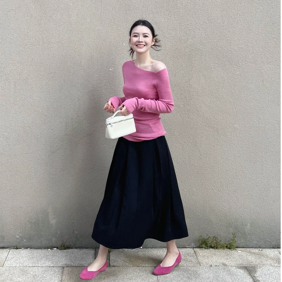 女装时尚韩系气质通勤慵懒风洋气衣服女上衣纯欲慵懒风女装裙子