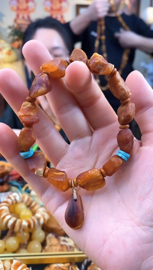 【闪购商品】琥珀手串未镶嵌手串