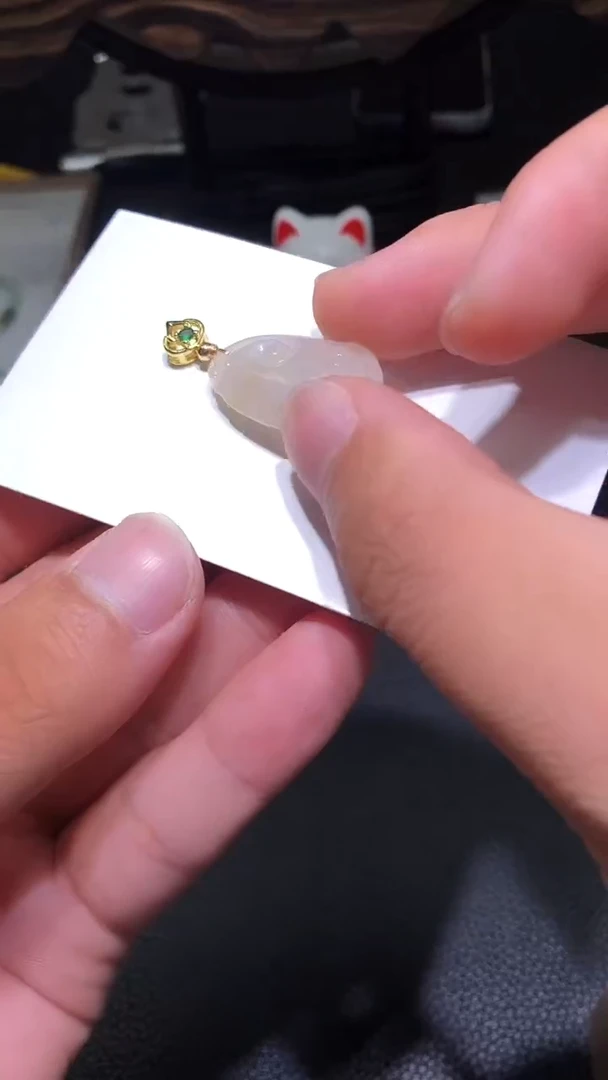 翡翠未镶嵌吊坠(不含链)天然翡翠吊坠(不含链)6