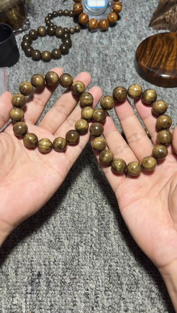金丝楠手串/手链阴沉金丝楠1.5单圈46.8