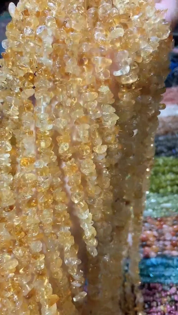 水晶珠宝半成品未镶嵌黄水晶