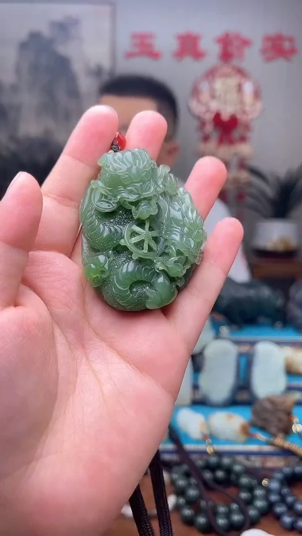 和田玉未镶嵌挂件1