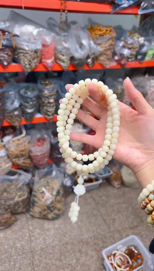 吊坠菩提根/象牙果荔枝栋小卡桶珠108项链