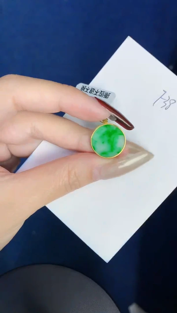 【闪购商品】翡翠颈饰18K金镶嵌00000000000