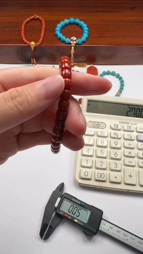 18K金镶嵌手串南红玛瑙蛋*～手串手串