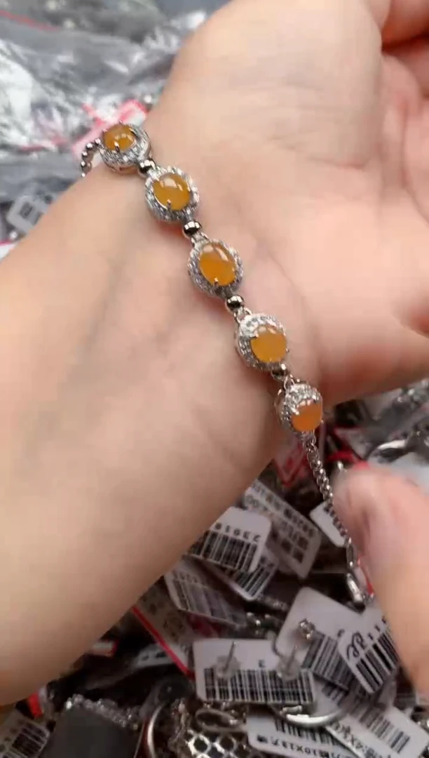 银S925镶嵌戒指翡翠天然A货缅甸翡翠