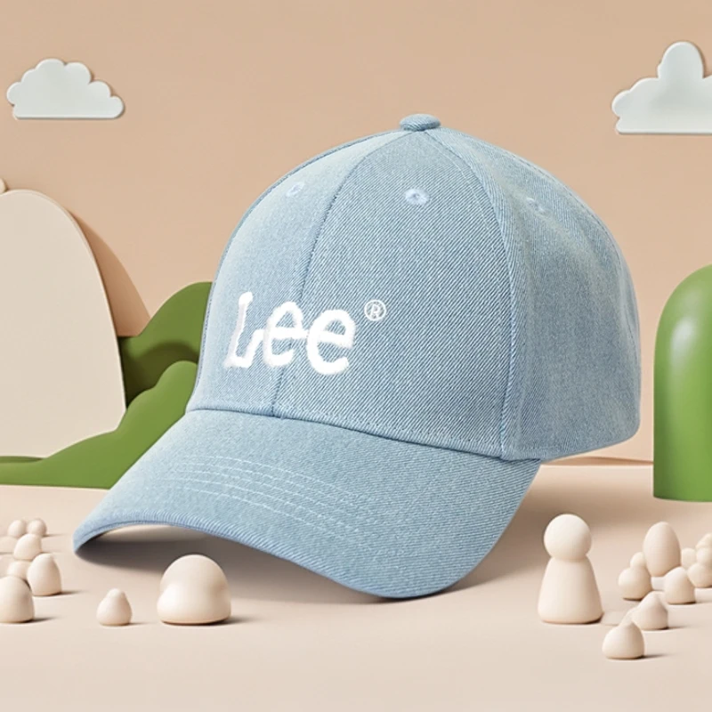 Lee儿童帽子牛仔鸭舌帽夏季男女童棒球帽防晒遮阳帽