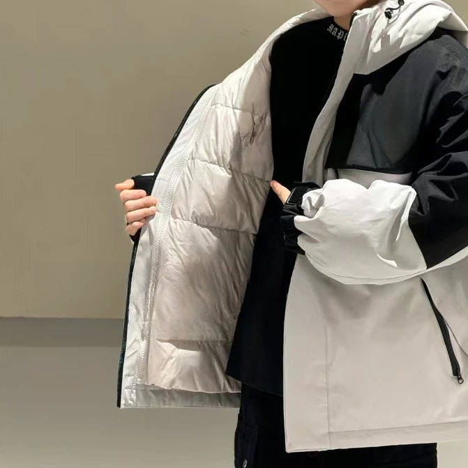 11232丽姐可爱超萌儿童衣服三合一男童拼接羽绒服潮流加厚冬季