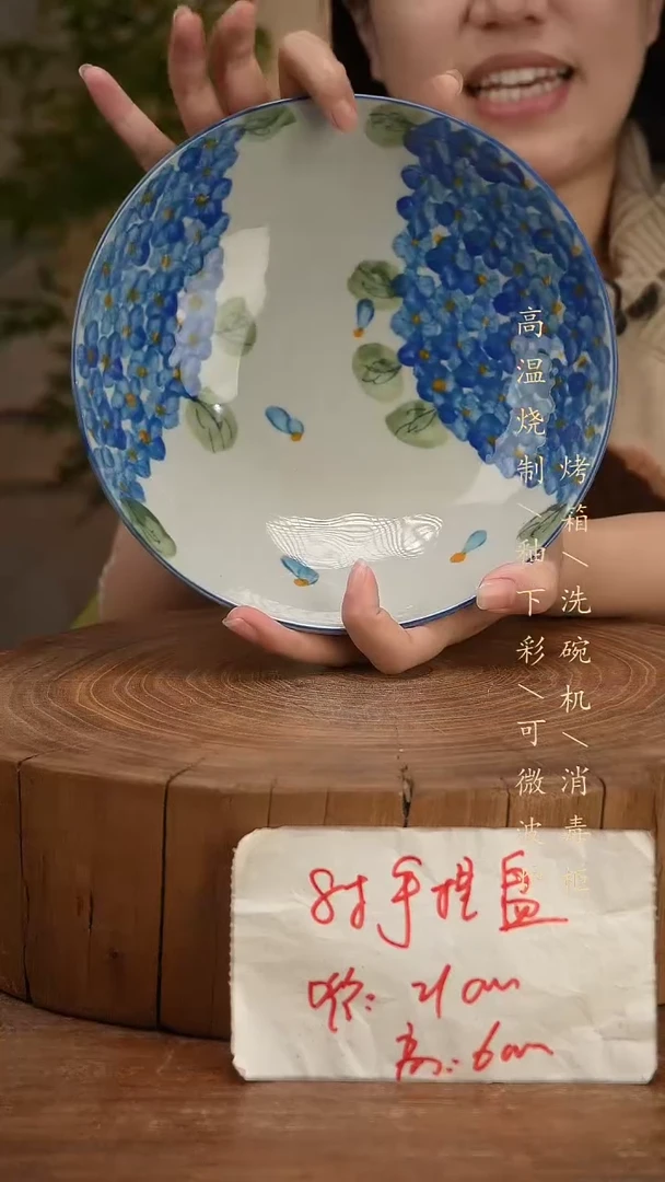 碗瓷景德镇手工手绘高温瓷釉下彩