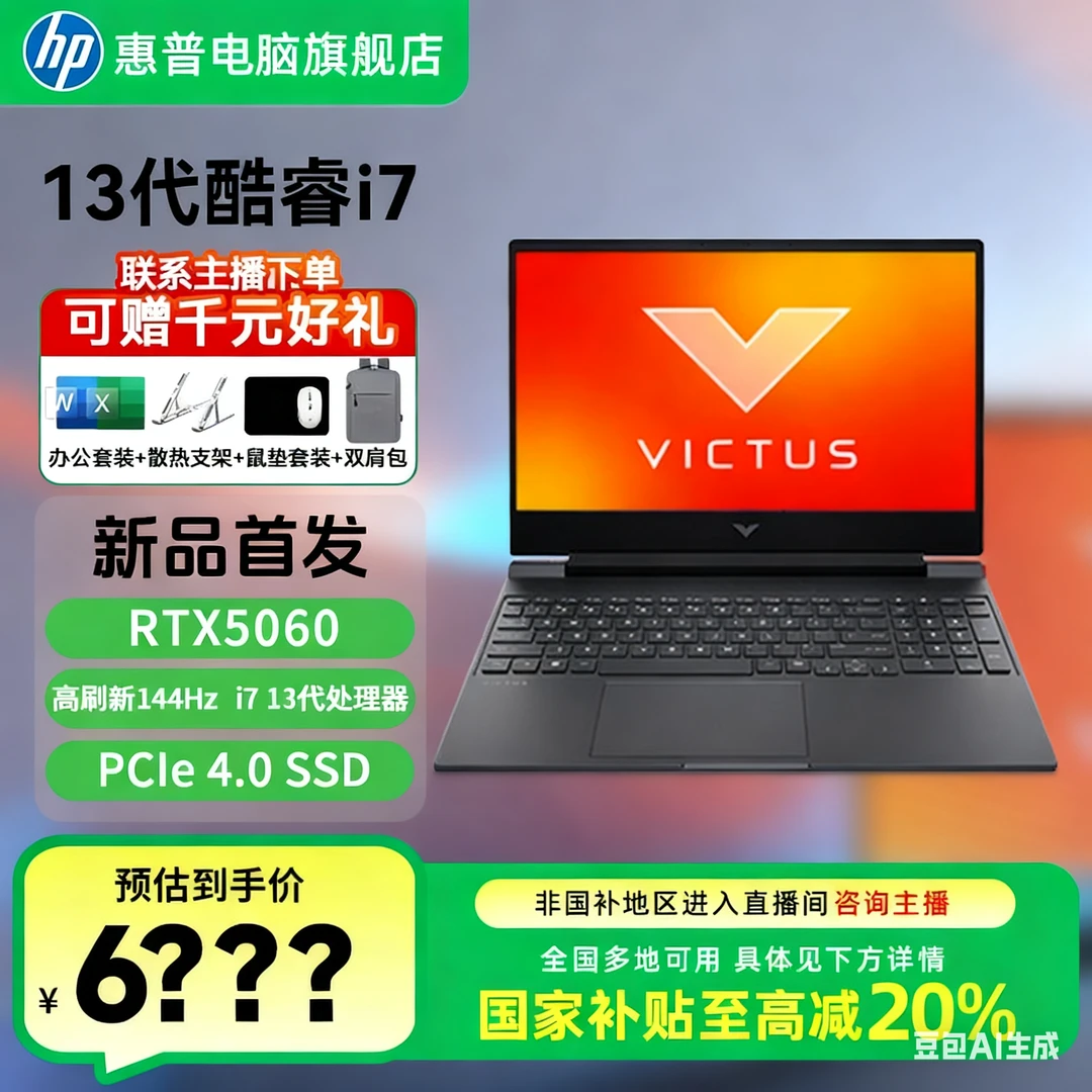 HP/惠普【光影精灵11】15.6独立5060高性能i7高频学生办公全能本