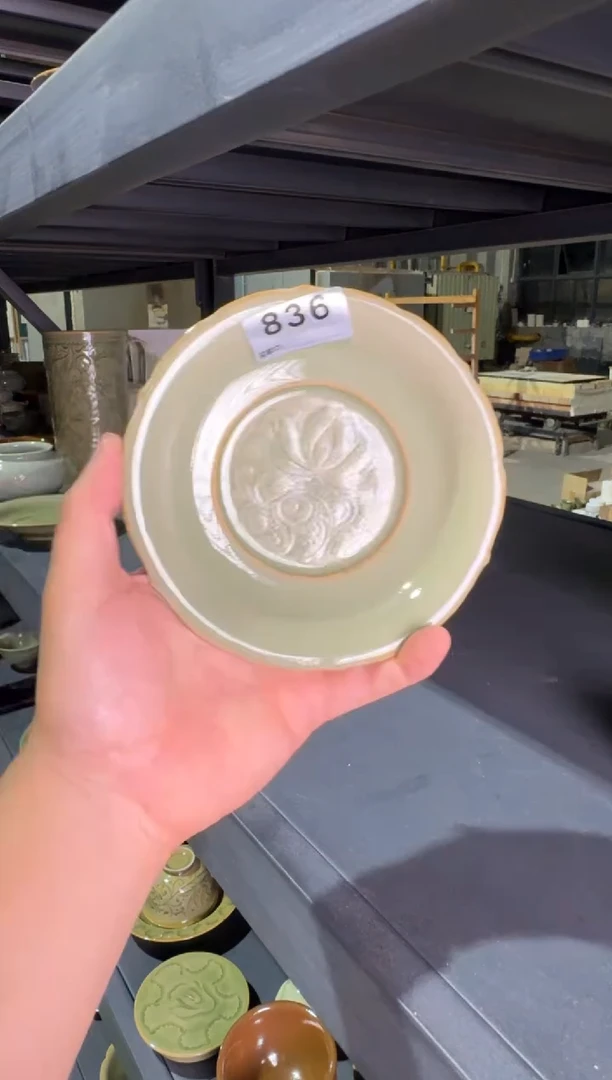 耀州窑仰山壶承微瑕孤品836