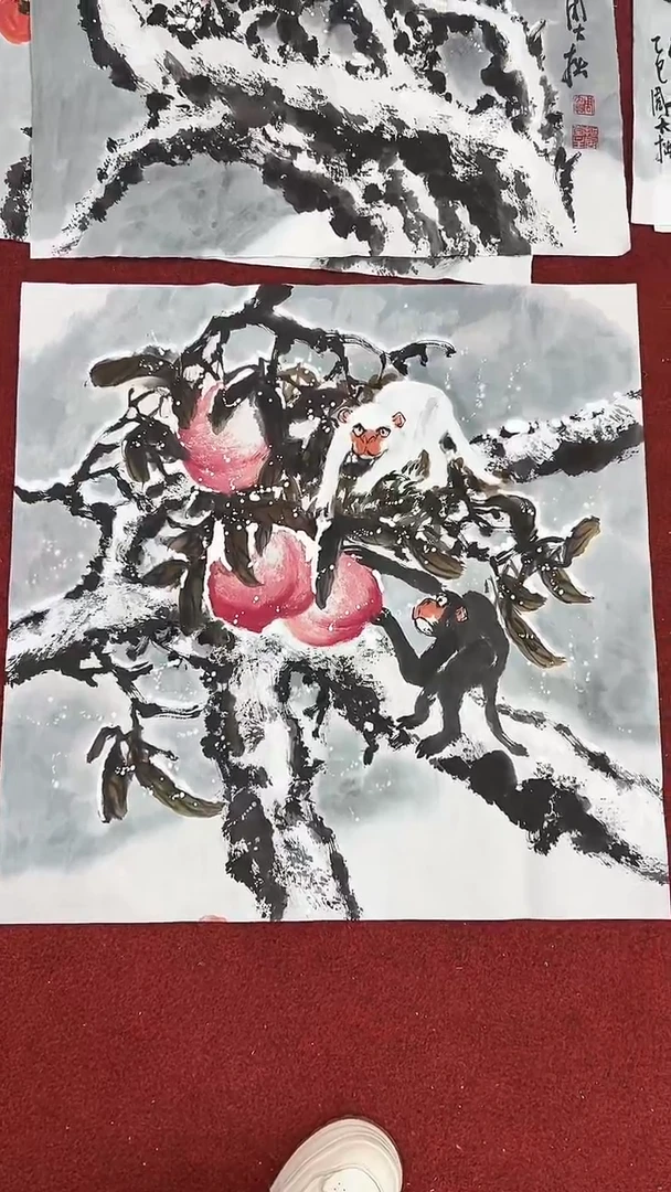 国画周大拙/国画/花鸟