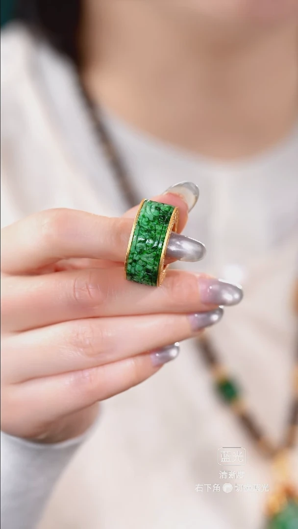 吊坠(不含链)未镶嵌翡翠戒指4  14圈口