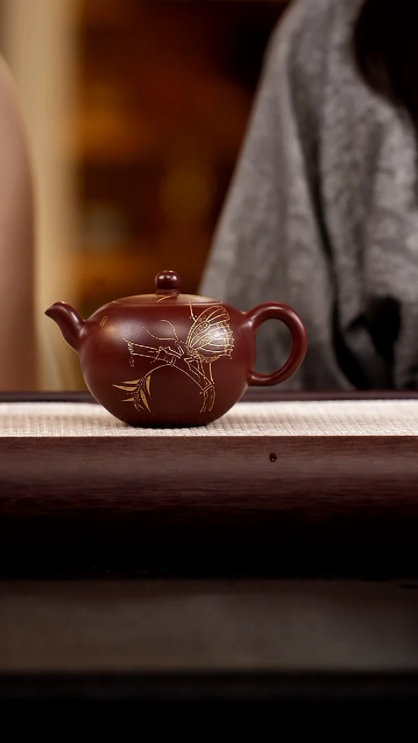 茶壶紫砂范家壶庄  大生龙血砂  掌中珠