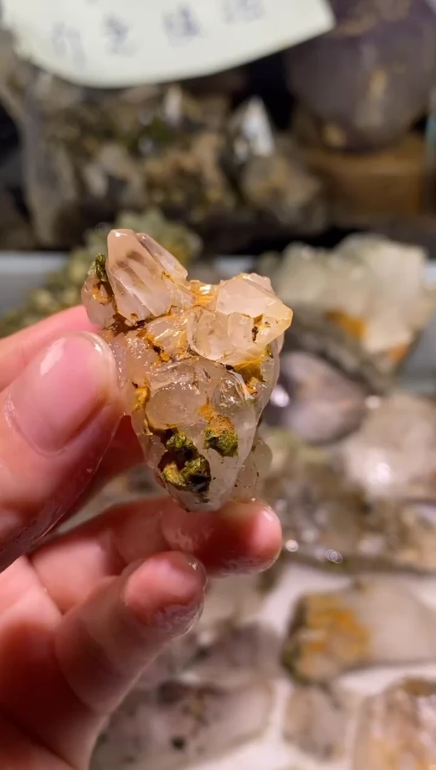 未镶嵌珠宝半成品水晶38号四川超七花园水晶