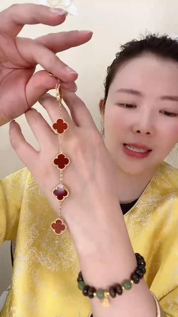 【闪购商品】玛瑙/玉髓手链未镶嵌花花手链S02